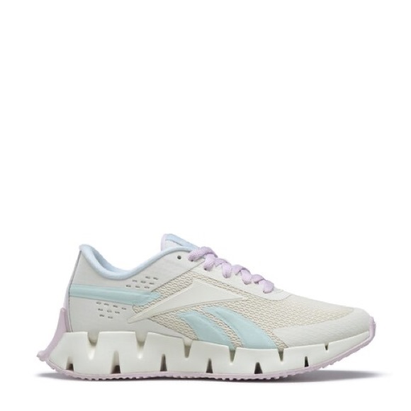 Reebok Zig Dynamica Grade School Girls Running Shoes in chalk